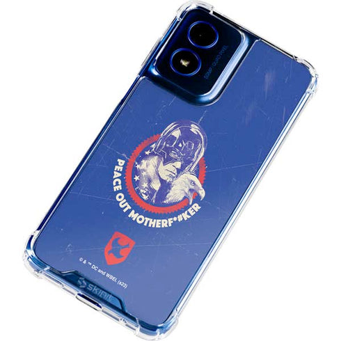 DC Comics Peacemaker Peace Out Moto G 5G (2024) Clear Case